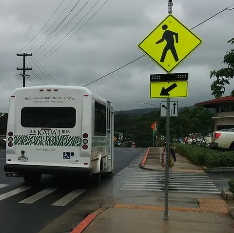 rapid rectangular flashing beacon: a pair of flashing rectangular lights that can be activated with a button to bring drivers'...
