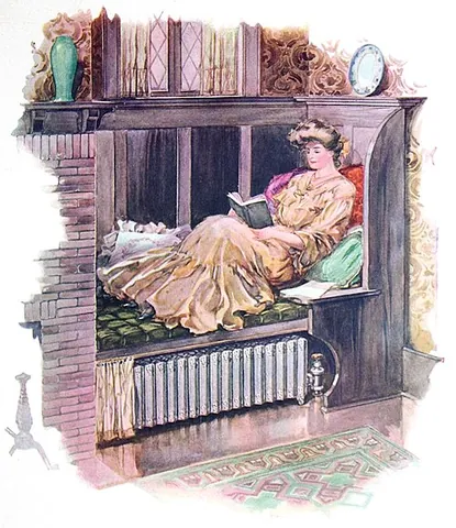 reading nook: a quiet, secluded, comfortable place designated for the reading of books