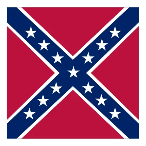 rebel flag: the Confederate battle flag