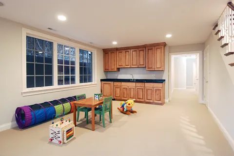 rec room: clipped compound of recreation room