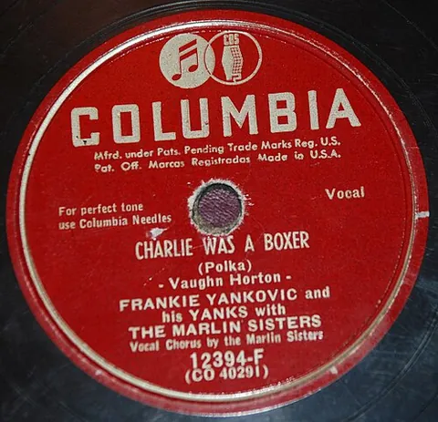 record label: the round sticker in the centre of a phonograph record that contains the record company's logo and...