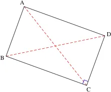 rectangle: any quadrilateral having opposing sides parallel and four right angles