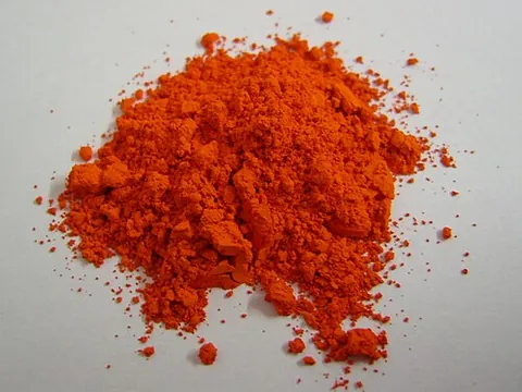 red lead: a bright red, poisonous oxide of lead, Pb₃O₄, used as a pigment and in glass and ceramics