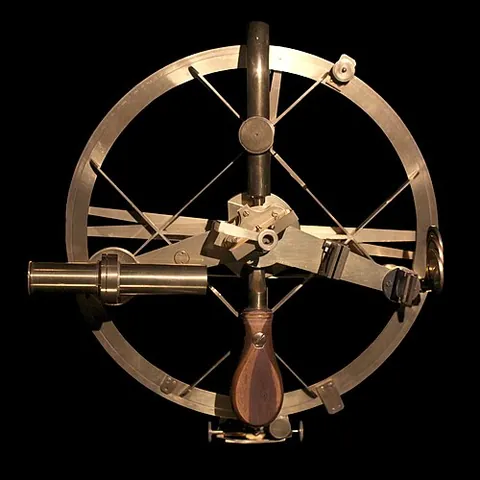 reflecting circle: an astronomical instrument for measuring angles, like the sextant or octant, by the reflection of...