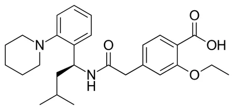 repaglinide: a meglitinide drug C₂₇H₃₆N₂O₄ (trademark Prandin) that stimulates insulin release and is taken...