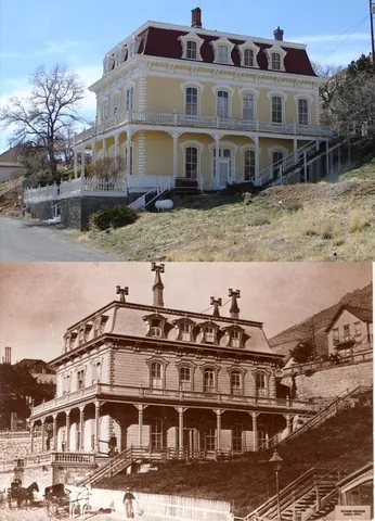 rephotography: a form of photography in which the same site is photographed at two separate points in time, “then...