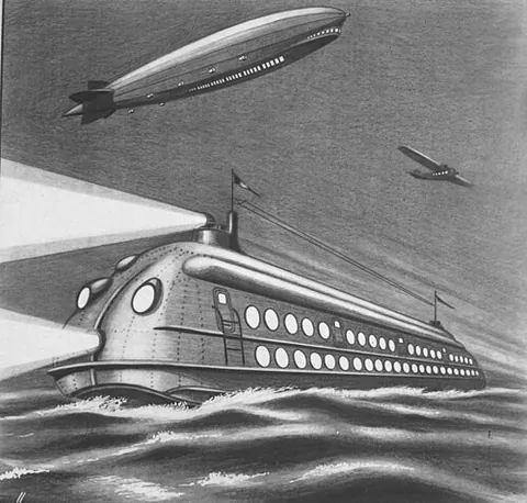 retrofuturistic: of or relating to how the future was inaccurately imagined in the past; resembling an outdated...