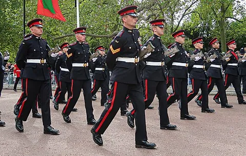 reverse arms: a position of a soldier in which the weapon points downwards and backwards at an angle of 45°...