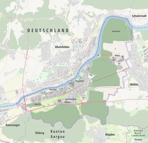 rheinfelden: a town on the Rhine in Lörrach district, Baden-Württemberg, Germany