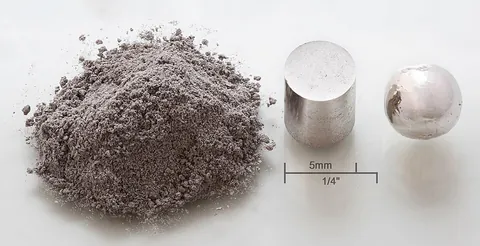 rhodium: a rare, hard, silvery-white, inert metallic chemical element (symbol Rh) with an atomic number of 45
