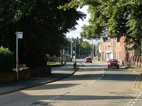 rhosddu: a suburb and community in Wrexham borough, Wales (OS grid ref SJ3351)
