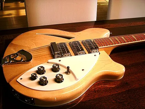 rickenbacker: an electric guitar (of the Rickenbacker brand)