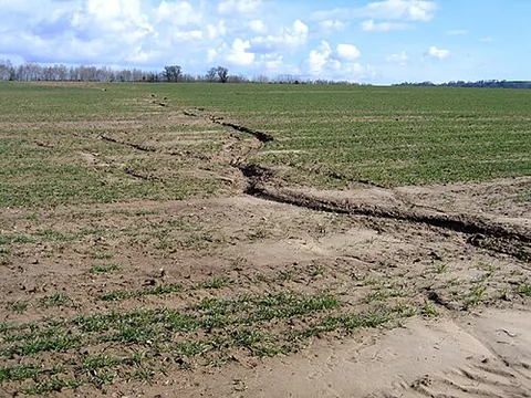 rill erosion: erosion of soft ground caused by drainage of rain