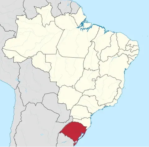 rio grande do sul: a state of the South Region, Brazil. Capital: Porto Alegre
