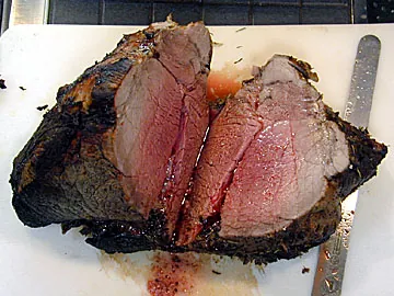 roast beef: beef cooked by roasting