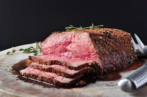 roast: to cook food by heating in an oven or over a fire without covering, resulting in a crisp, possibly...