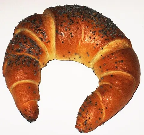 rogalik: a crescent-shaped pastry that is popular in Poland and various other Eastern European countries
