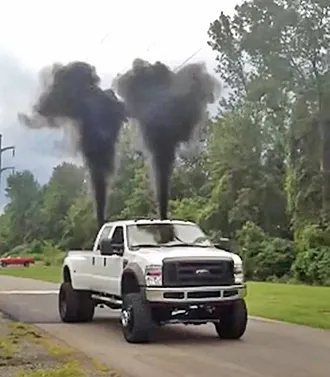 roll coal: to emit sooty exhaust fumes from a modified (diesel) engine (fad among anti-environmentalist...