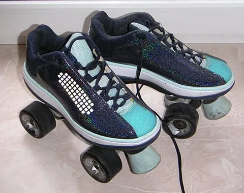 roller skate: a boot having small wheels or casters attached to its sole; used for roller skating
