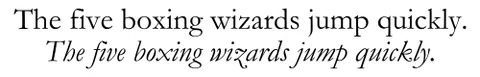 roman font: a font that is upright, as opposed to oblique or italic