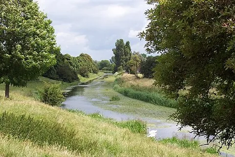 romney marsh: a large wetland area in Folkestone and Hythe district, Kent and Rother district, East Sussex,...