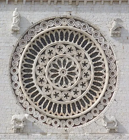 rose window: any circular window, especially one of those found in churches of the Gothic architectural style...