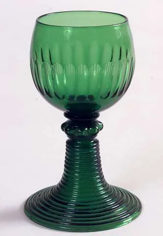 rummer: a large drinking-glass for alcoholic drinks, chiefly wine, typically with a short or heavy stem