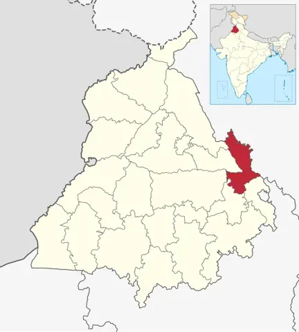 rupnagar: a city in Punjab, an important Indus Valley Civilization site