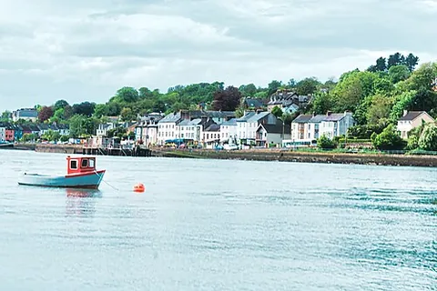 rushbrooke: a coastal settlement next to Cobh, County Cork, Ireland (Irish grid ref W 7866)