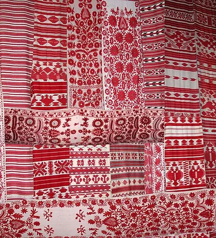 rushnyk: a cloth/towel embroidered with symbols and cryptograms of the ancient world, used in Eastern Slavic...
