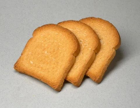 rusk: a rectangular, hard, dry biscuit