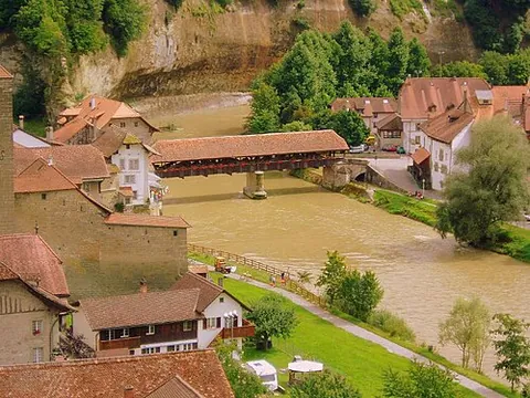 saane: a left tributary of the Aar in Valais, Bern, Vaud and Fribourg cantons, Switzerland