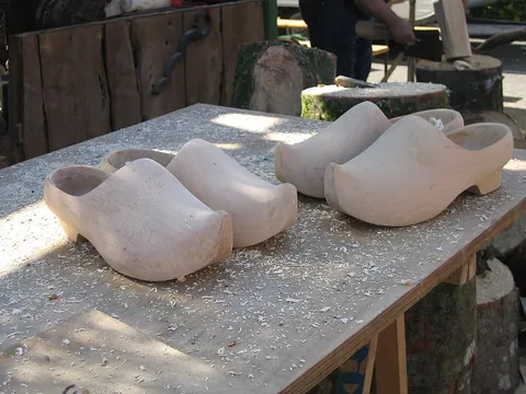 sabot: a wooden shoe