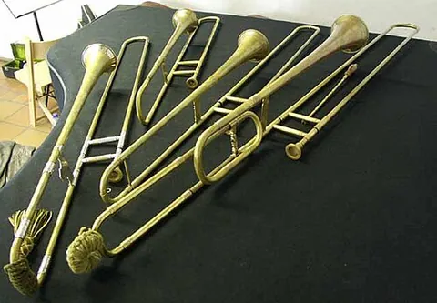sackbut: a brass instrument from the Renaissance and Baroque Eras, and an ancestor of the modern trombone....