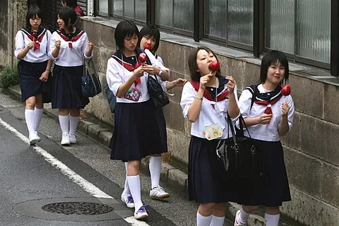 sailor fuku: a school uniform commonly worn by girls in Japan, based on the traditional sailor suit but with a...