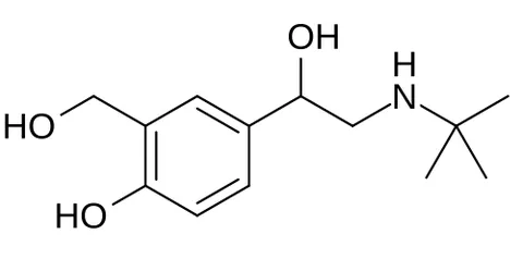 salbutamol: a synthetic bronchodilator, with the chemical formula C₁₃H₂₁NO₃, used to treat bronchospasm...