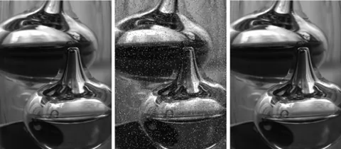 salt-and-pepper noise: a form of noise encountered in digital images, caused by defective light sensors at specific...