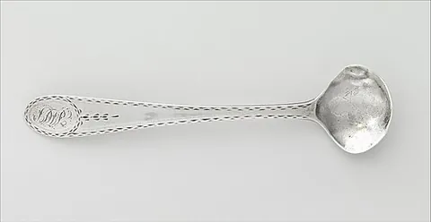 saltspoon: a small spoon used for serving or measuring salt, equivalent to ⅛ teaspoon