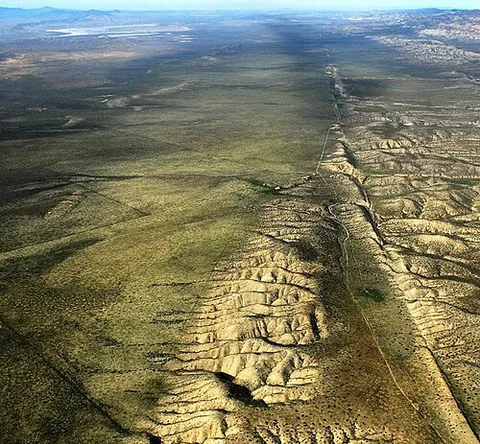 san andreas fault: the geographical fault or fault system running through San Andreas, California
