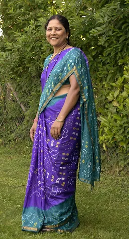 sari: the traditional dress of women in the Indian Subcontinent; an outer garment consisting of a single...