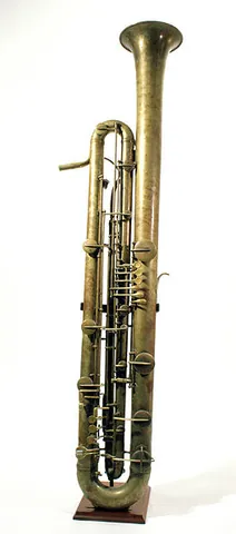sarrusophone: any of a family of wind instruments intended to replace the oboe and bassoon in bands