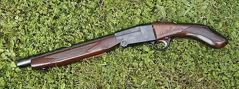 sawn-off shotgun: a shotgun whose barrel(s) has been shortened for ease of concealment and to give a larger spread,...