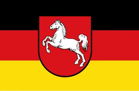 saxon steed: a rearing horse, a heraldic motif of the Saxons