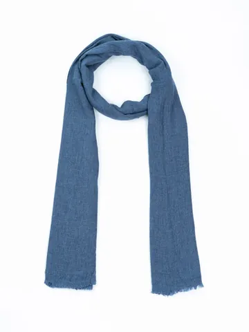 scarf: a long, often knitted, garment worn around the neck