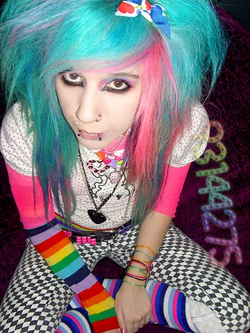 scene queen: a girl or woman who is deeply involved in a subcultural scene