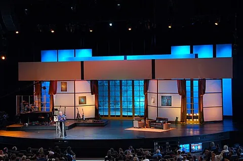 scenic design: the creation of scenery for theatrical productions including plays and musicals