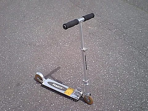 scooter: a kick scooter or push scooter; a human-powered land vehicle with a handlebar, deck and wheels that...