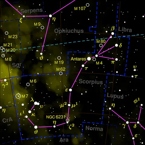 scorpius: a constellation of the zodiac, traditionally figured in the shape of a scorpion. Its brightest star...