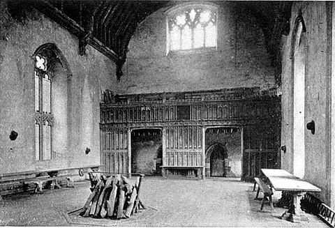 screens passage: the passage at one end of the great hall of an English medieval house or castle, and separated from...
