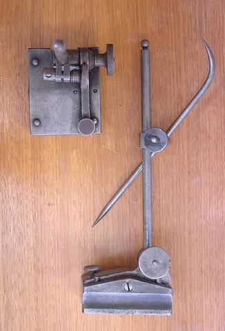scribing block: a device for scribing (marking) lines at a specific height from the base of an object, prior to...